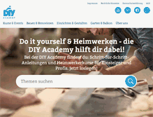 Tablet Screenshot of diy-academy.eu